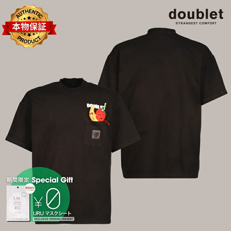 doublet ダブレット 【本物保証】 Tシャツ ストリート系 メンズ MUD-DYED T-SHIRT WITH SHFU / MUD