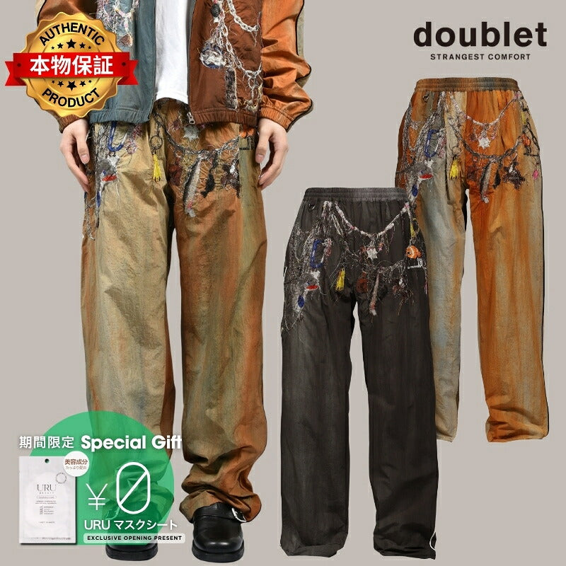 doublet ダブレット 【本物保証】 パンツ ストリート系 メンズ EMBROIDERED CHAIN TRACK PANTS / BRW