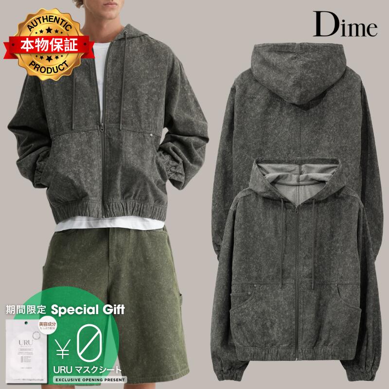 Dime ダイム【本物保証】 パーカー ストリート系 メンズ Hooded Denim Jacket