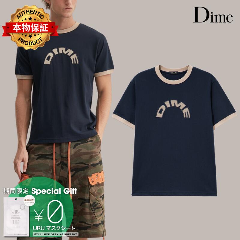 Dime ダイム【本物保証】 Tシャツ ストリート系 メンズ Arch Ringer T-Shirt