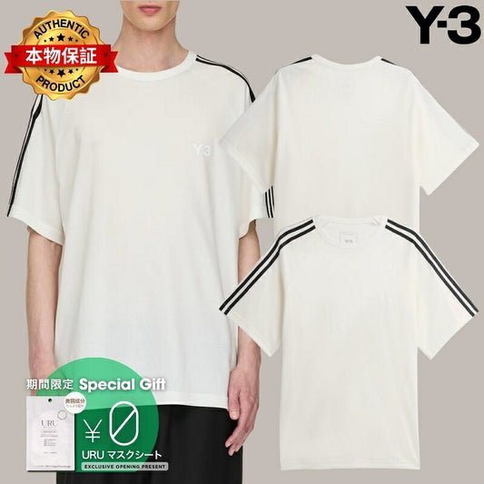 Y3 Yohji Yamamoto 【本物保証】 Tシャツ ストリート系 メンズ Y-3 SHORT SLEEVE TEE 3-STRIPES