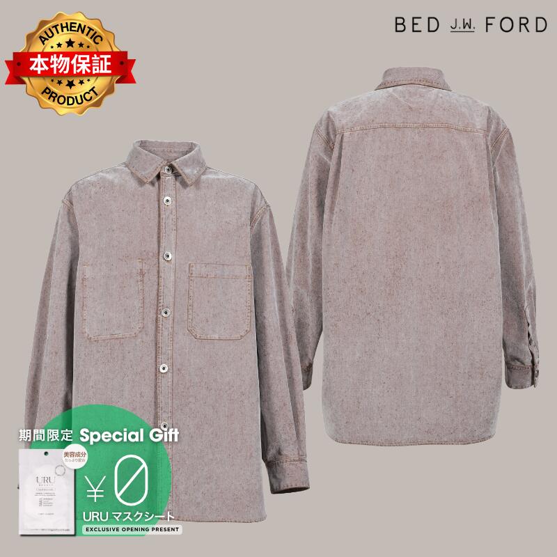 BED J.W. FORD ベッドフォード 【本物保証】 シャツ ストリート系 メンズ OVER SHIRT / ICEGRAY
