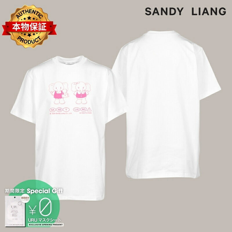 SANDY LIANG 【本物保証】 Tシャツ ストリート系 レディース PEANUT BOXY TEE / WHT