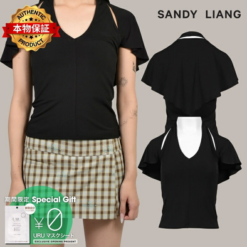 SANDY LIANG 【本物保証】 Tシャツ ストリート系 レディース BELLINI TOP / BLK