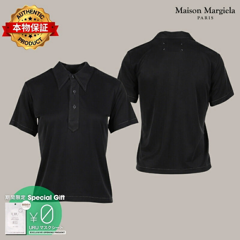 Maison Margiela メゾン マルジェラ 【本物保証】 シャツ ストリート系 レディース POLO SHIRT / BLK