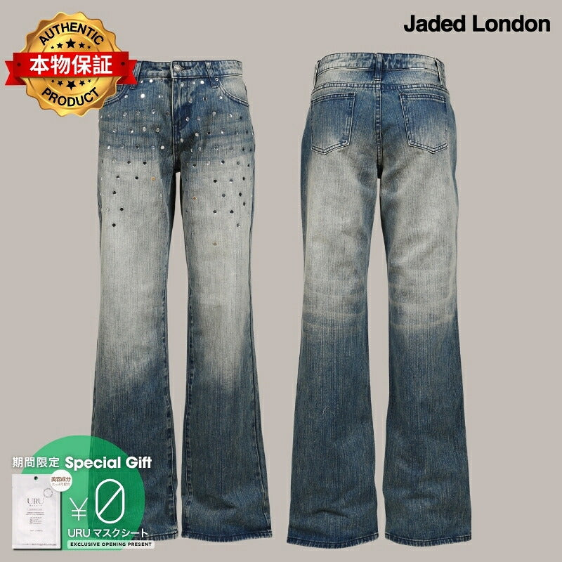 Jaded London 【本物保証】 デニムパンツ ストリート系 レディース HUNTER JEANS - MIRROR / BLU