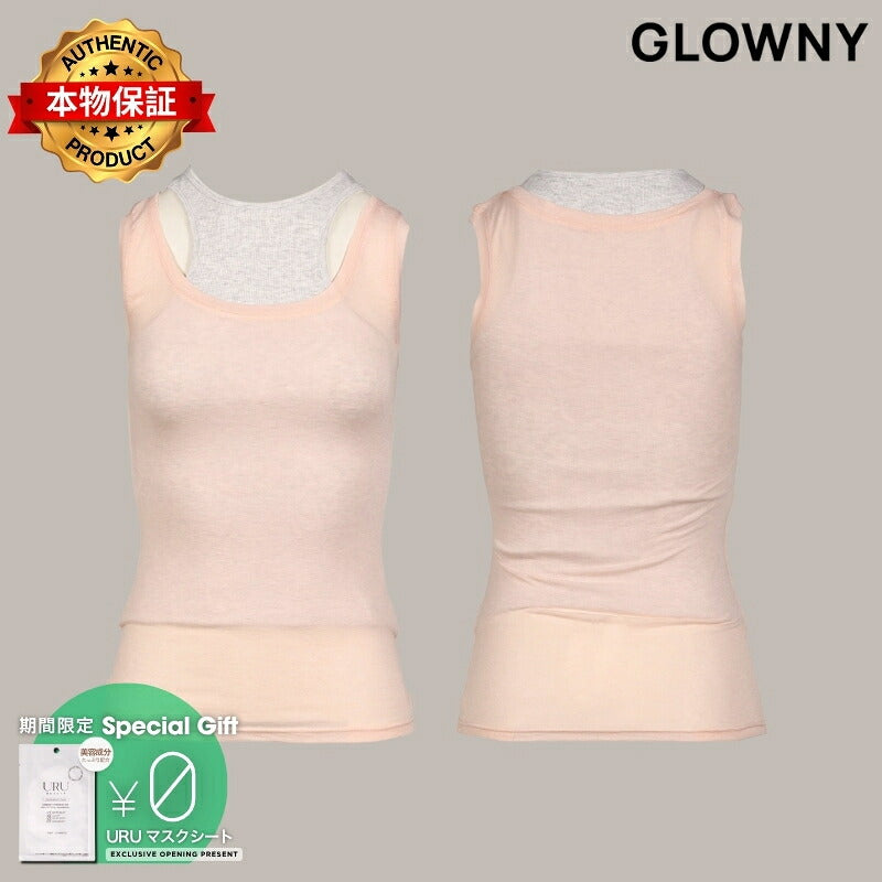 GLOWNY 【本物保証】シャツ ストリート系 レディース SOFT LAYERED SCOOP TOP / PNK