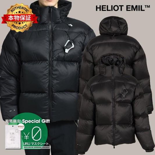 HELIOT EMIL エリオット エミル 【本物保証】 ジャケット・アウター ストリート系 メンズ LUMEN DOWN PUFFER / BLK
