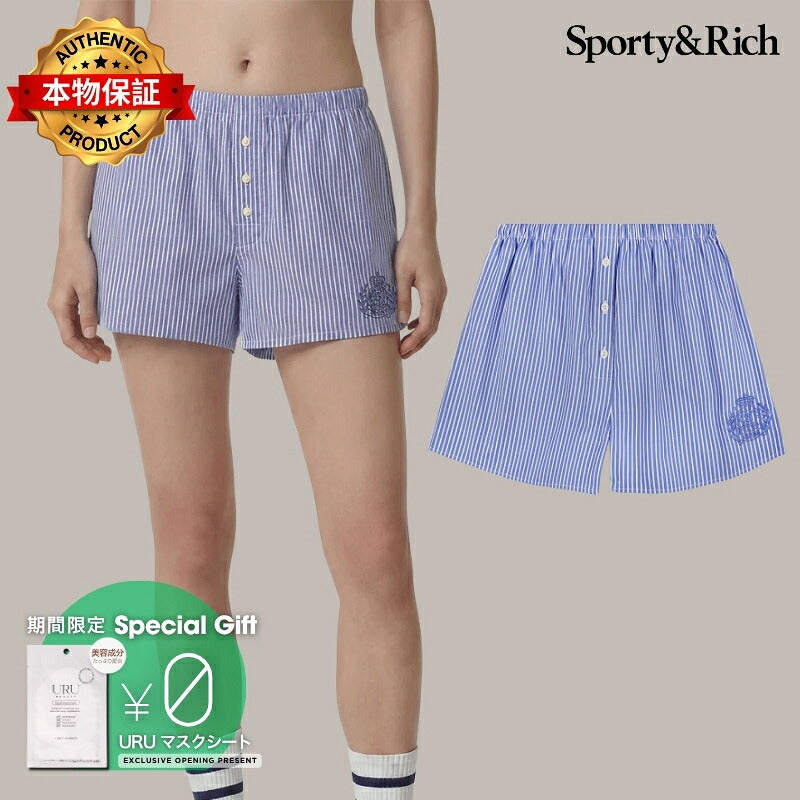 Sporty and Rich 【本物保証】 パンツ ストリート系 レディース NY Crest Mini Boxer