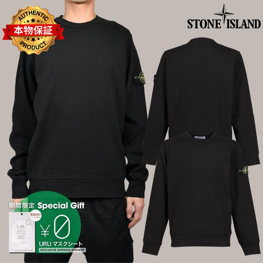 STONE ISLAND ストーンアイランド 【本物保証】 Tシャツ ストリート系 メンズ SWEATSHIRT / BLK