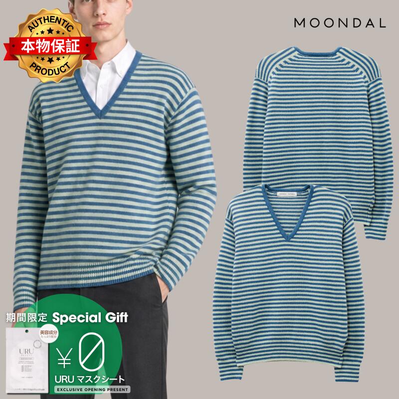 Moondal ムーンダ 【本物保証】 ニット ストリート系 ユニセックス Risca Knit In Fade Blue