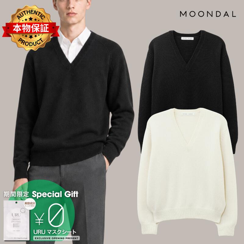 Moondal ムーンダ 【本物保証】 ニット ストリート系 ユニセックス 24 Deep V-Neck Knit