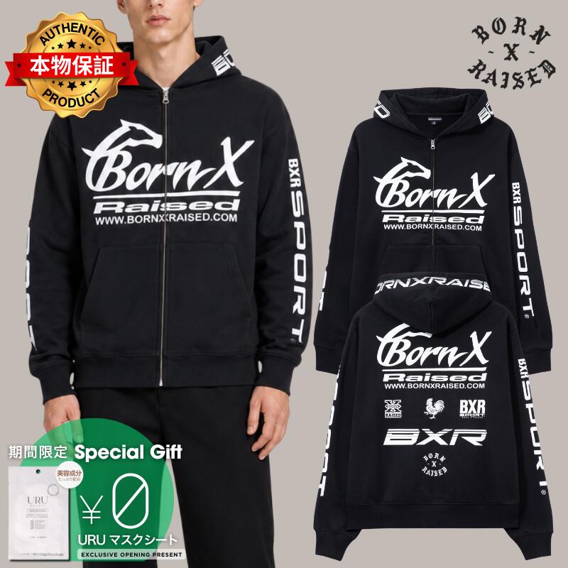 Born X Raised 生まれ x 育てられた 【本物保証】 パーカー ストリート系 メンズ Parlay Zip Up Hoodie