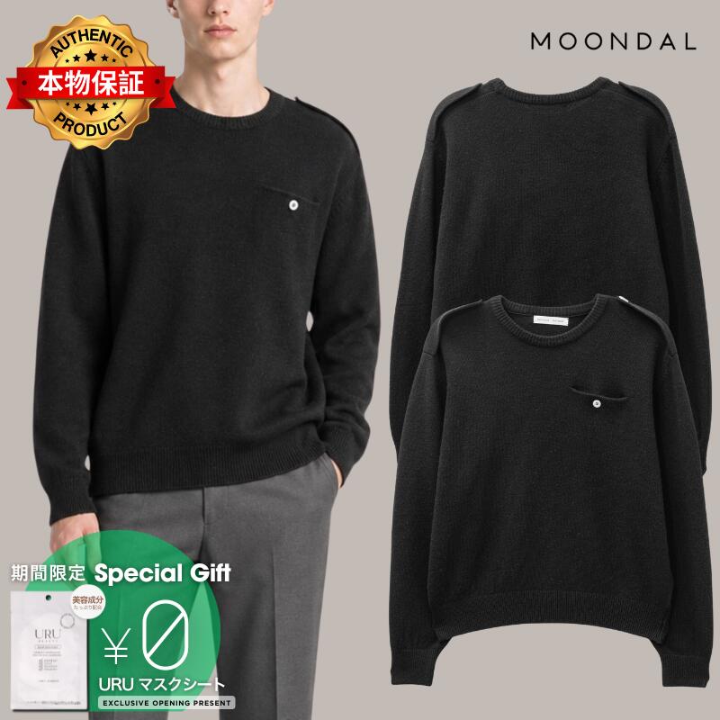 Moondal ムーンダ 【本物保証】 ニット ストリート系 ユニセックス Epaulet Knit In Black