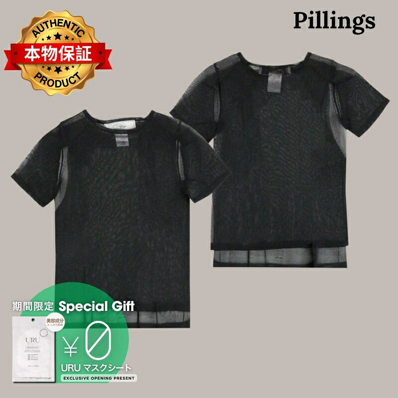 Pillings 【本物保証】 Tシャツ ストリート系 レディース シアーリブTee CI02