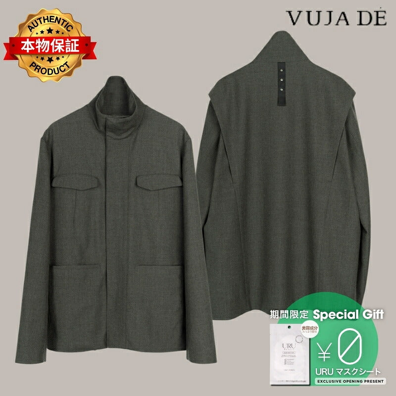 VUJA DE 【本物保証】 ジャケット ストリート系 メンズ Idris M-65 Jacket in Worsted Wool