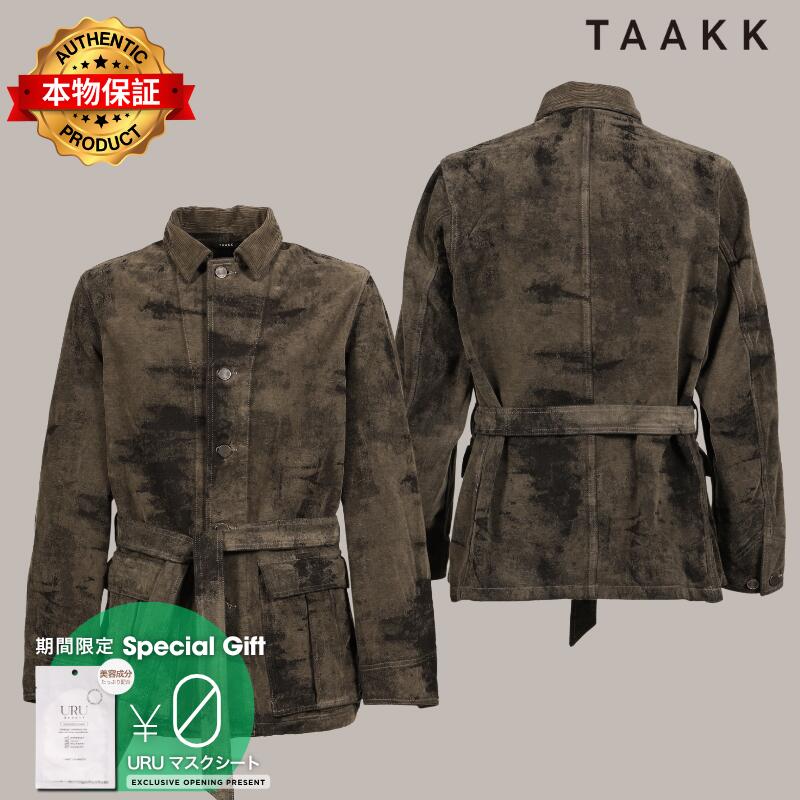 TAAKK ターク 【本物保証】 ジャケット ストリート系 メンズ MOLE JACQUARD DENIM BLOUSON / GRY