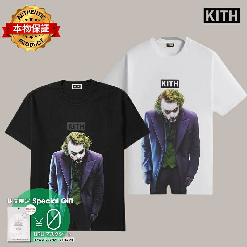KITH キス 【本物保証】 Tシャツ ストリート系 ユニセックス キス x バットマン ジョーカー Tシャツ "ブラック" KHM032774-001
