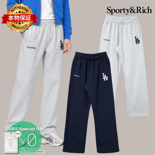 Sporty & Rich スポーティ＆リッチ【本物保証】 パンツ ストリート系 ユニセックス LA Serif Wide Sweatpant