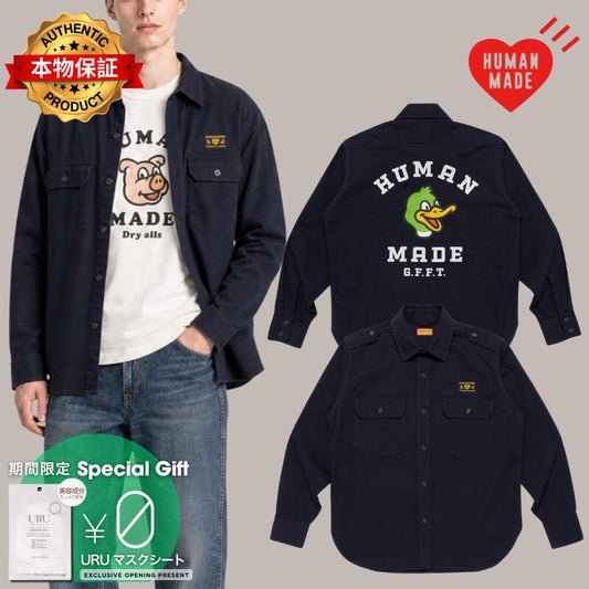 Human Made ヒューマンメイド 【本物保証】 シャツ ストリート系 ユニセックス Twill Epaulette Shirt