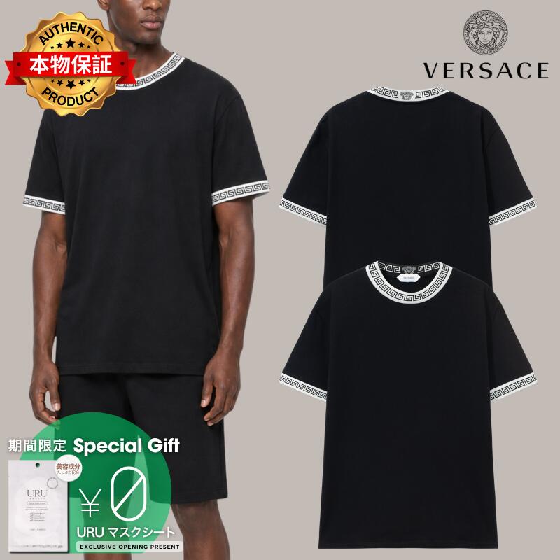Versace ヴェルサーチェ 【本物保証】 Tシャツ ストリート系 メンズ Stretch Cotton-Jersey Slim T-Shirt