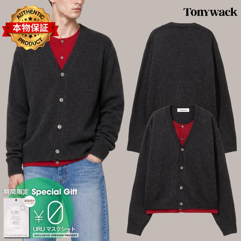 Tonywack トニアック【本物保証】 カーディガン ストリート系 メンズ Wool Layered Cardigan