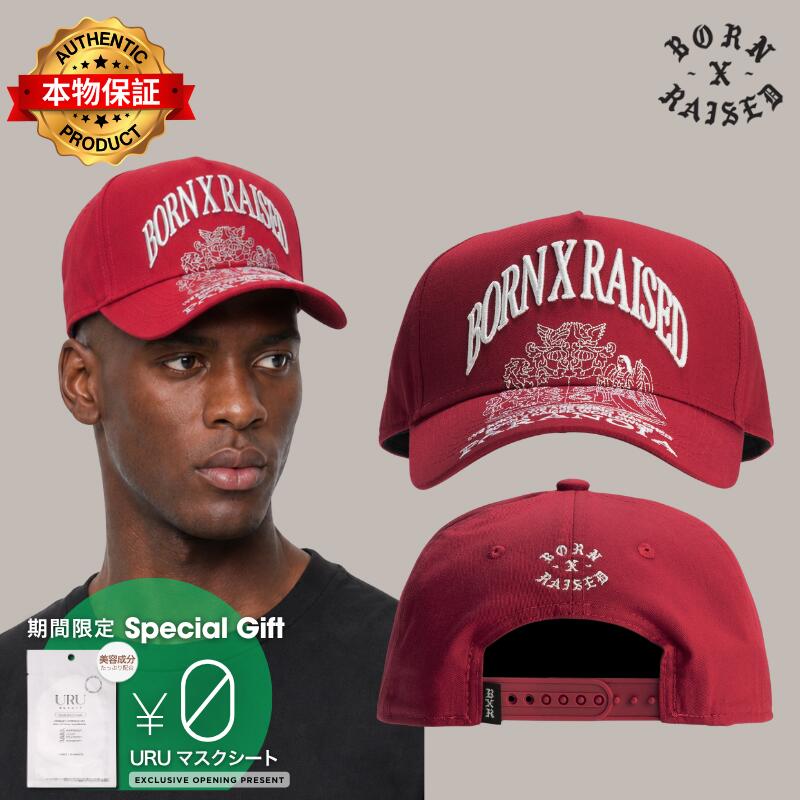 Born X Raised 生まれ x 育てられた 【本物保証】 帽子 ストリート系 メンズ Paranoia Crest Snapback