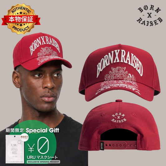 Born X Raised 生まれ x 育てられた 【本物保証】 帽子 ストリート系 メンズ Paranoia Crest Snapback