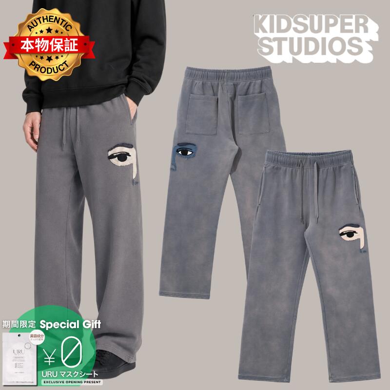 Kidsuper キッドスーパー 【本物保証】 スウェットパンツ ストリート系 メンズ Face Sweatpants