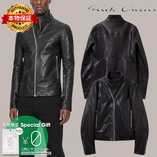 Rick Owens リックオウエンス 【本物保証】 ジャケット・アウター ストリート系 メンズ Washed Lamb Leather Release Jkt