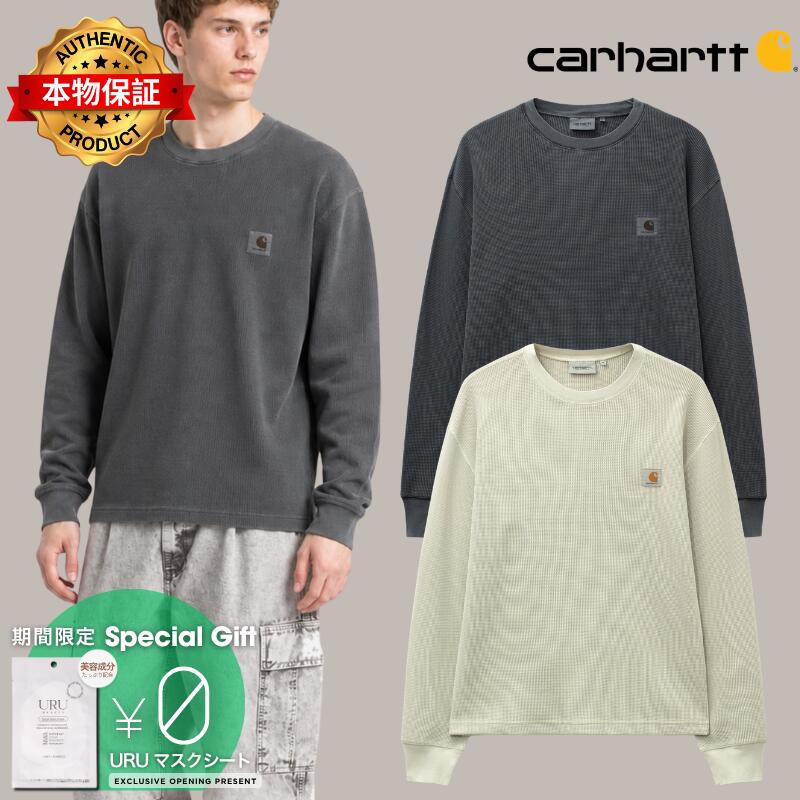 Carhartt Work In Progress カーハートワークインプログレス 【本物保証】 Tシャツ ストリート系 メンズ L/S Vista Waffle T-Shirt