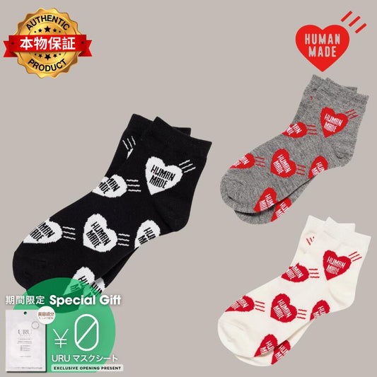 Human Made ヒューマンメイド 【本物保証】 靴下 ウェア ストリート系 ユニセックス Heart Short Socks