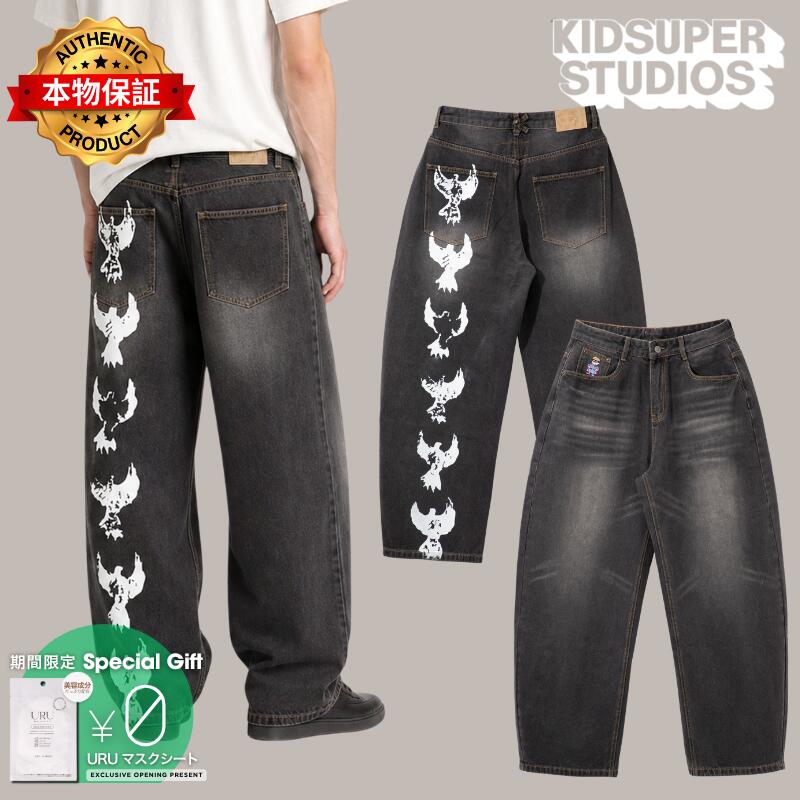 Kidsuper キッドスーパー 【本物保証】 パンツ ストリート系 メンズ Dove Printed Barrel Pant