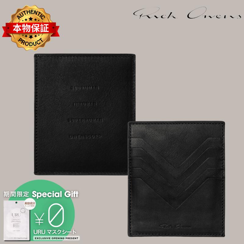 Rick Owens リックオウエンス 【本物保証】 財布 ストリート系 メンズ Square CC Holder