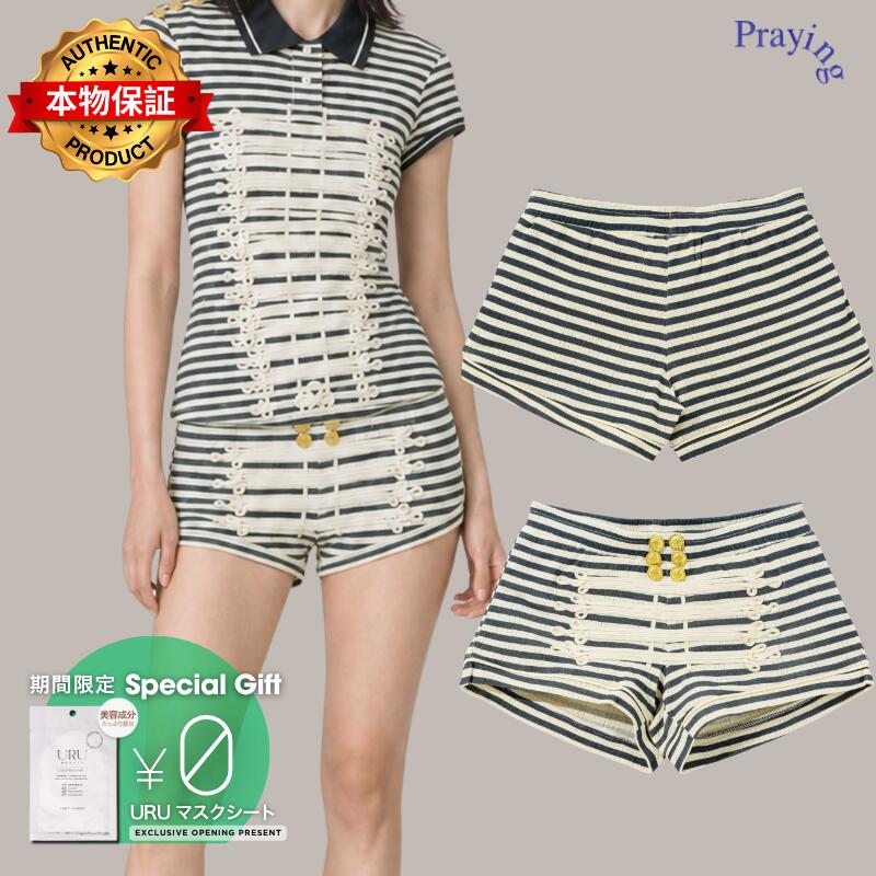 Praying 祈り 【本物保証】 ショートパンツ ストリート系 レディース Harbor Stripe Women's Shorts