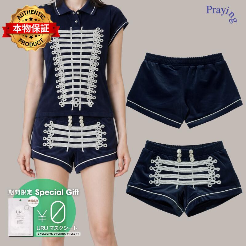 Praying 祈り 【本物保証】 ショートパンツ ストリート系 レディース Midnight Blue Women's Shorts