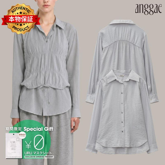 Anggae【本物保証】 シャツ ストリート系 レディース Stripe Shirt