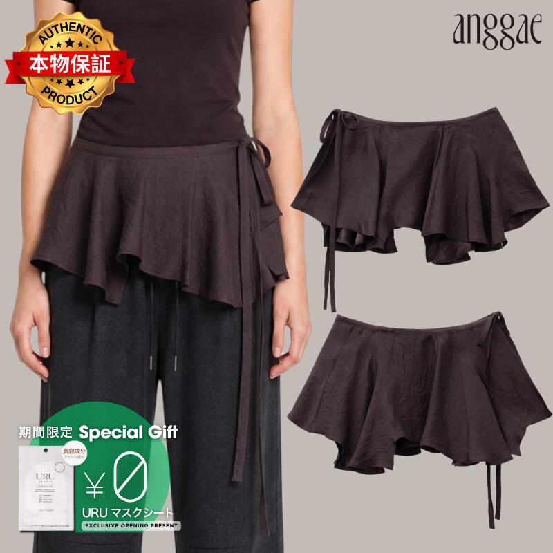 Anggae 【本物保証】 スカート ストリート系 レディース Satin Chou Chou