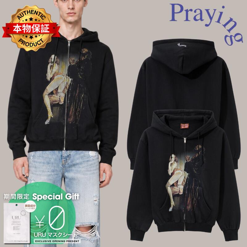Praying 祈り 【本物保証】 パーカー ストリート系 ユニセックス Monk Hoodie