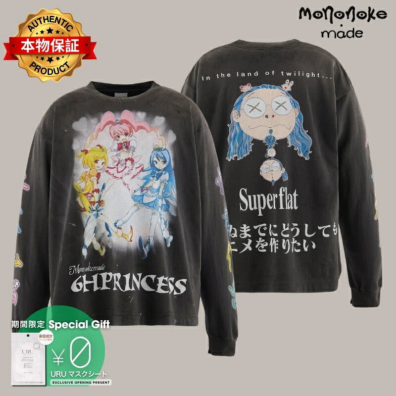 Mononoke made モノノケ・メイド 【本物保証】 Tシャツ ストリート系 メンズ LS T-SHIRT/ SUPERFLAT