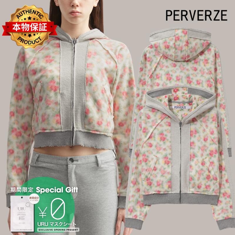 Perverze パーバーズ 【本物保証】 パーカー ストリート系 レディース Floral Hoodie