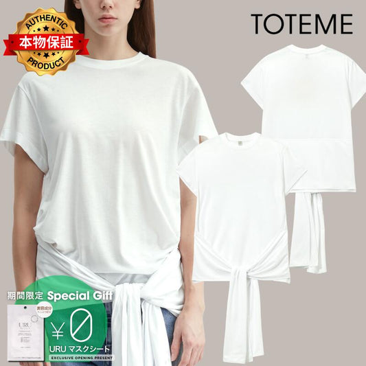 Toteme トテーム 【本物保証】 Tシャツ ストリート系 レディース Tie-Waist Jersey Top
