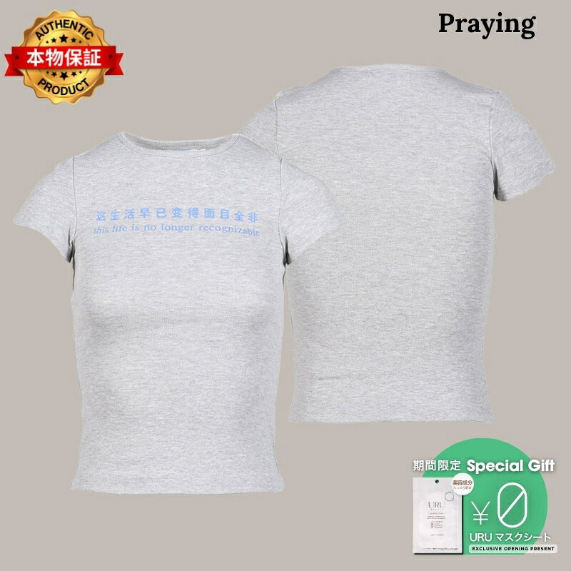 PRAYING 【本物保証】 Tシャツ ストリート系 レディース THIS LIFE WOMEN'S TEE / GRY