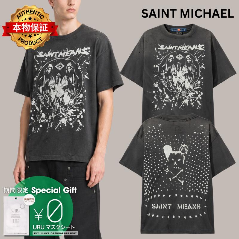 Saint Michael 聖ミカエル 【本物保証】 Tシャツ ストリート系 メンズ Saint Means T-Shirt