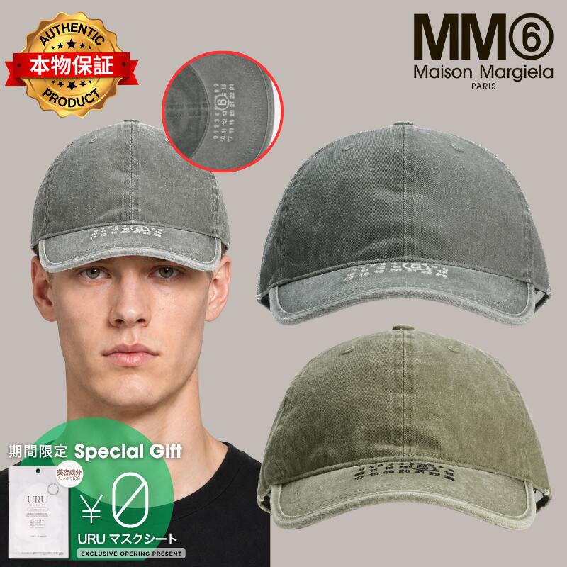 Mm6 Maison Margiela エムエムシックス　メゾン・マルジェラ 【本物保証】 キャップ ストリート系 ユニセックス Washable Cotton Label Cap