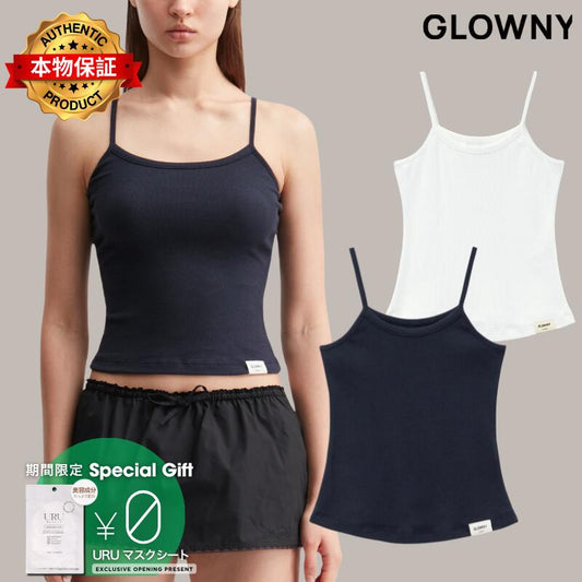 Glowny グロウニー 【本物保証】 Tシャツ ストリート系 レディース G Fine Rib Camisole