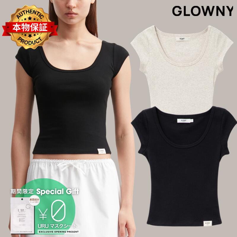 Glowny グロウニー 【本物保証】 Tシャツ ストリート系 レディース G Deep Scoop Tee