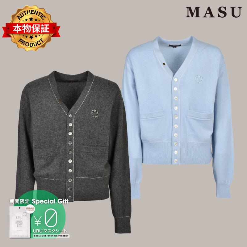 MASU エムエーエスユー 【本物保証】 カーディガン ストリート系 メンズ MB 10 BUTTON CARDIGAN / CHA
