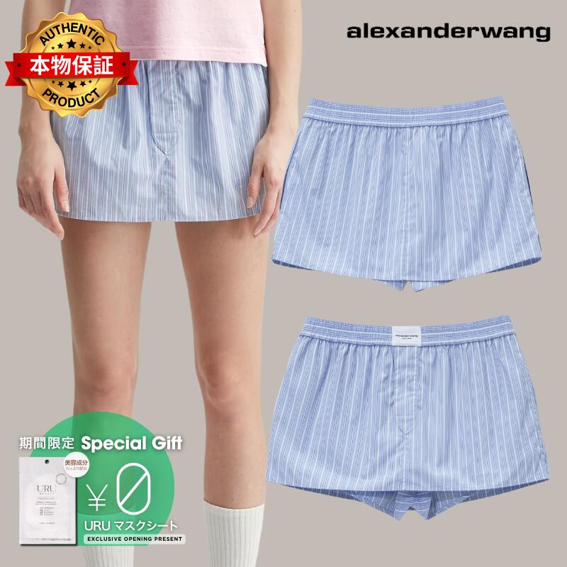 Alexander Wang アレキサンダーワン 【本物保証】 スカート ストリート系 レディース Mid-Rise Mini Boxer Skort
