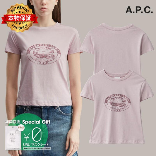 Apc アーペーセー 【本物保証】 Tシャツ ストリート系 レディース Vintage Camping Logo T-Shirt